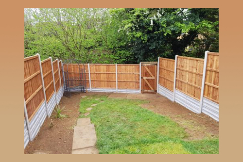 Panel fencing is the most popular of all garden fencing