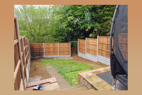 Panel fencing is the most popular of all garden fencing